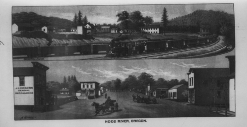 Hood River Illustration - the West Shore